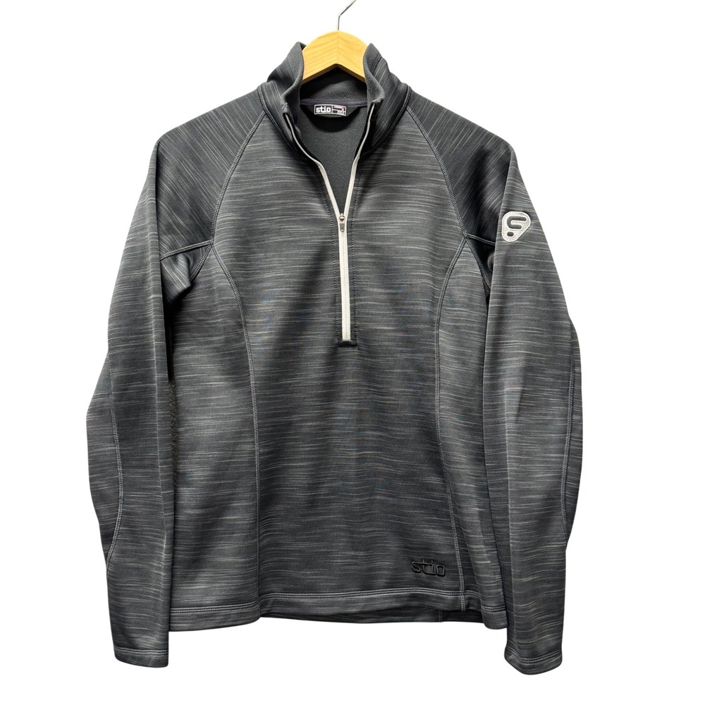 Stio 1/2 Zip Pullover Womens Medium Grey Fleece Performance Pullover Gorpcore